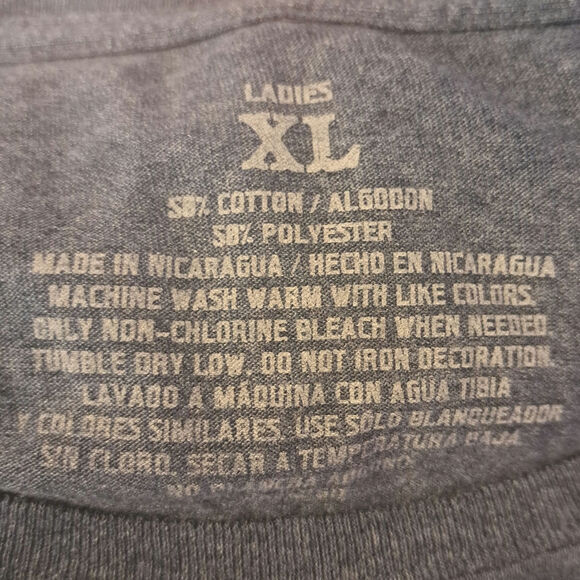 Outdoors and Smore's Women's XL Heather Navy T-shirt - Picture 4 of 4